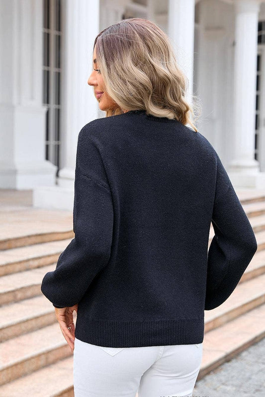 Bow Tie Knit Sweater