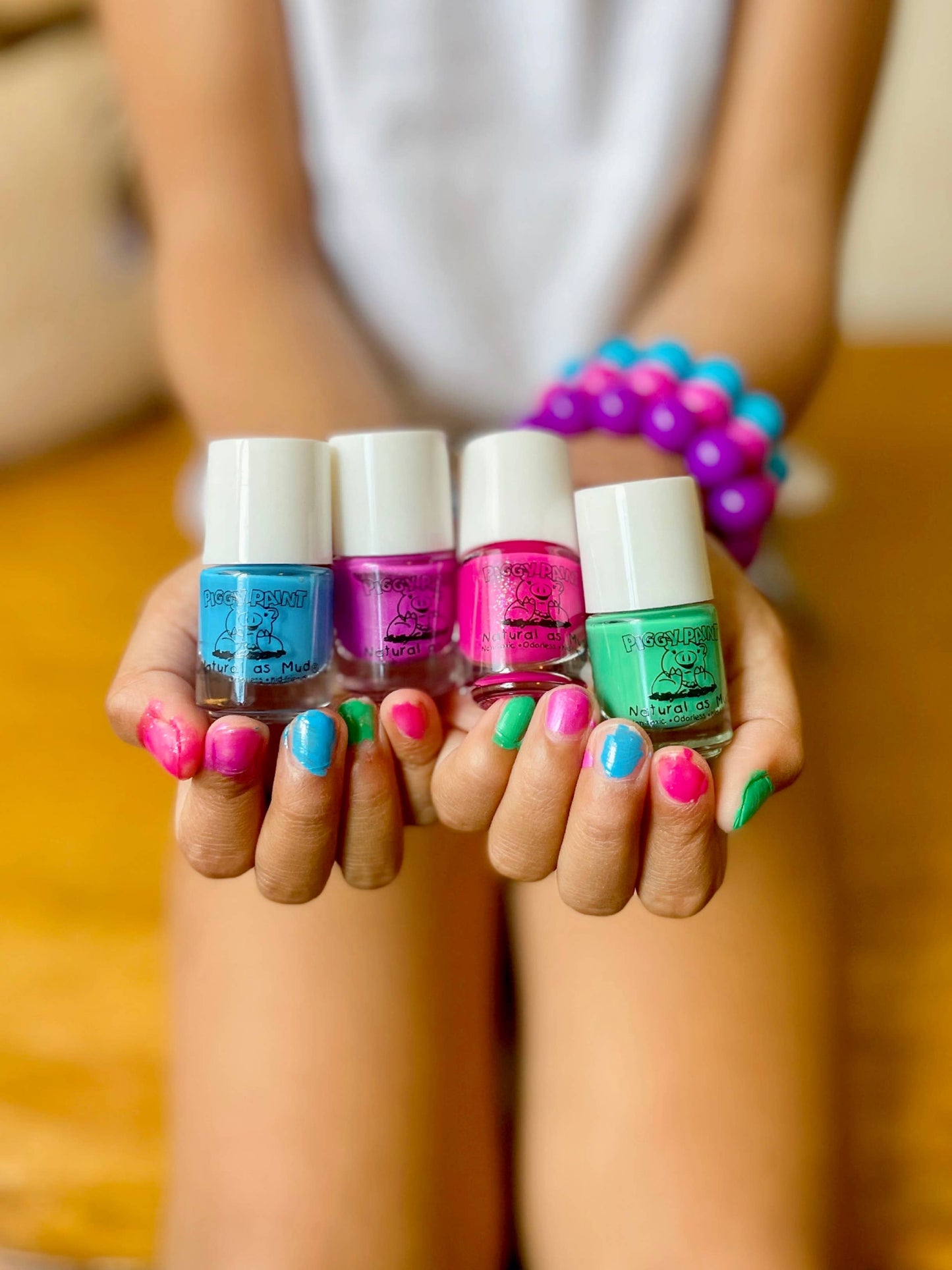 Rainbow Non-Toxic Kids Nail Polish - Set of 4
