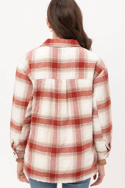 Fleece Lined Plaid Flannel Jacket