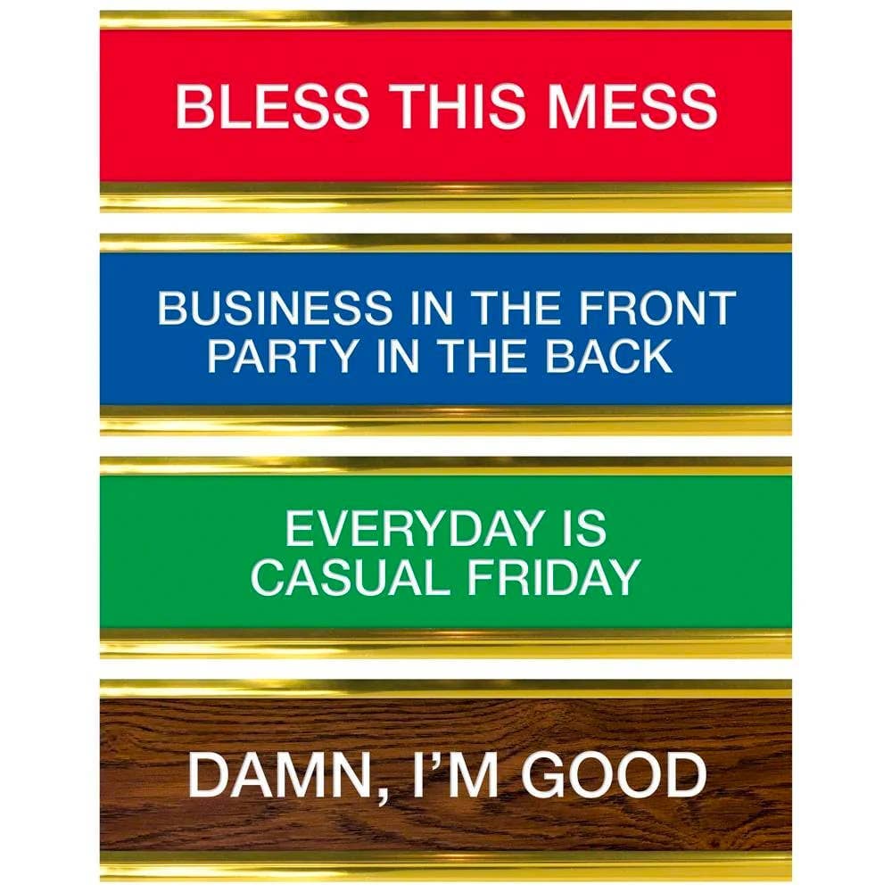 Daily Desk Plaque - Flip Chart