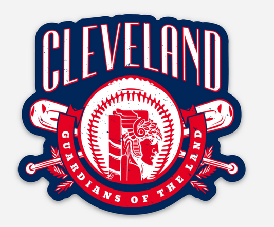 Cleveland Baseball Guardian Sticker - Mistakes on the Lake