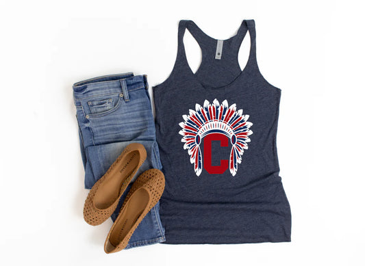 Indian Headdress - Navy Tank