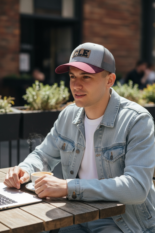 CLE BASKETBALL LEATHER PATCH HAT