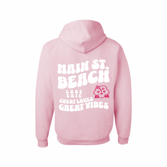 Great Lakes Great Vibes Pink Hoodie