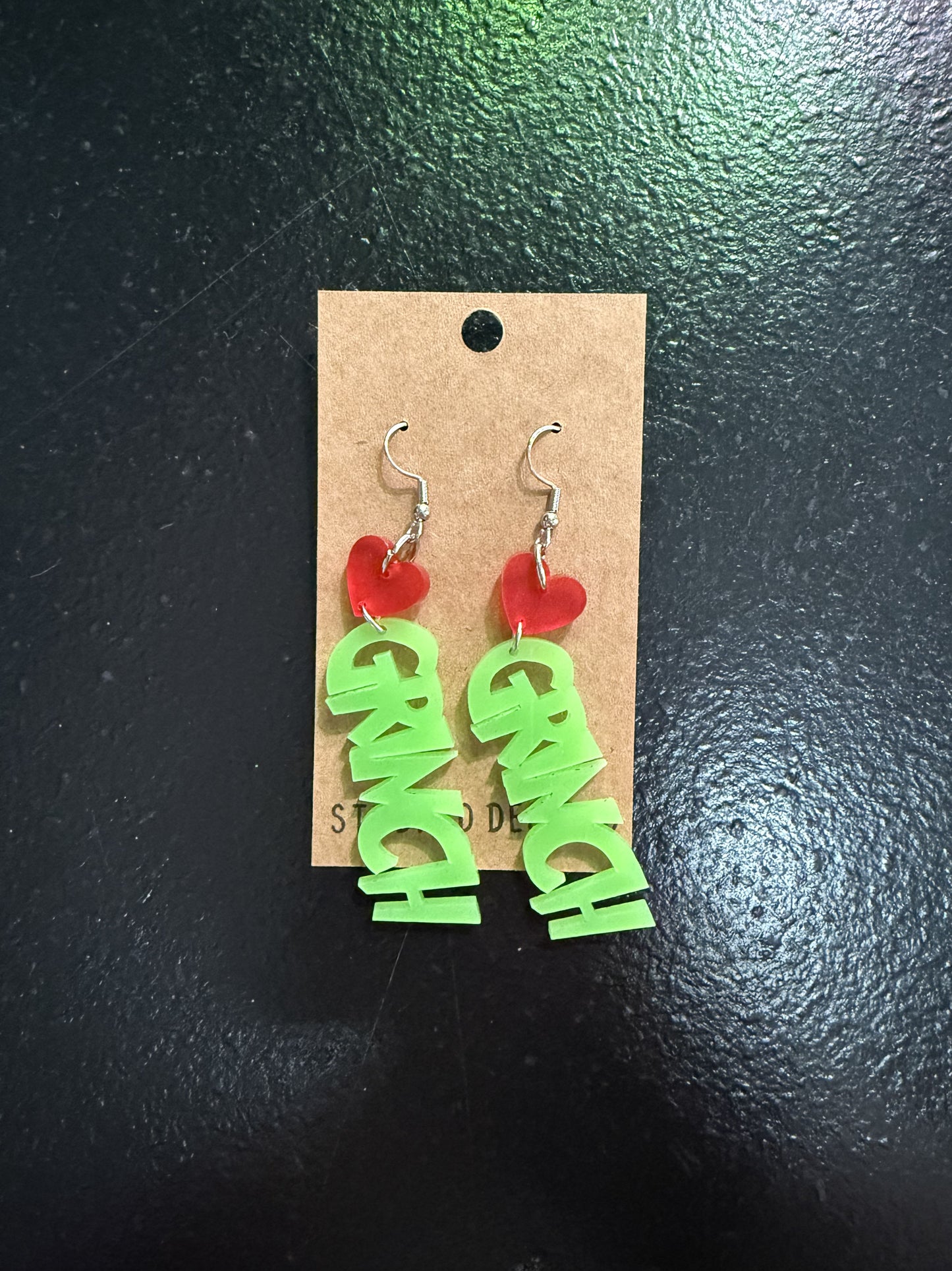 Grinch Text Dangles