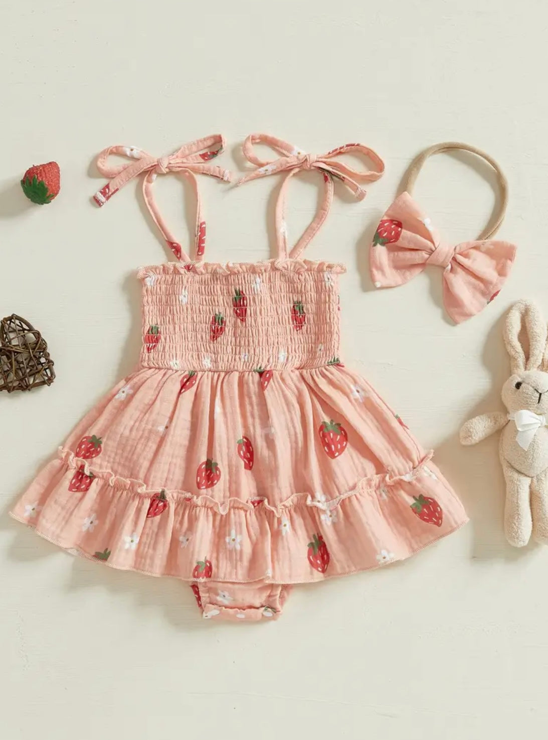 Strawberry Romper Dress