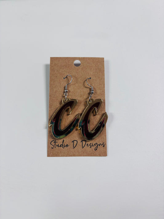 EARRINGS - Cavs C Dangles