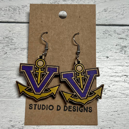 EARRINGS - VERMILION SAILORS