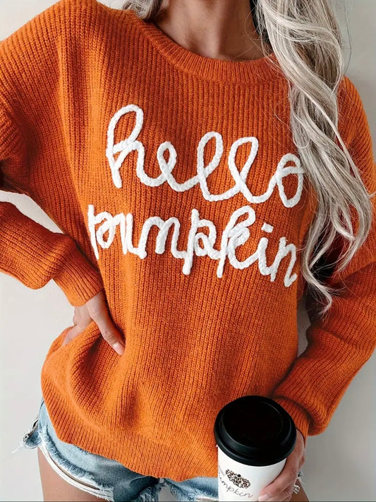 Hello Pumpkin Oversized Sweater
