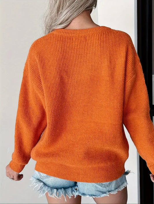 Hello Pumpkin Oversized Sweater