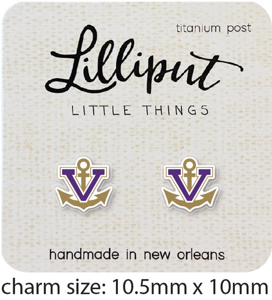 Vermilion Sailors Stud Earrings