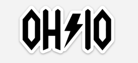 Ohio Lightning Sticker - Mistakes on the Lake
