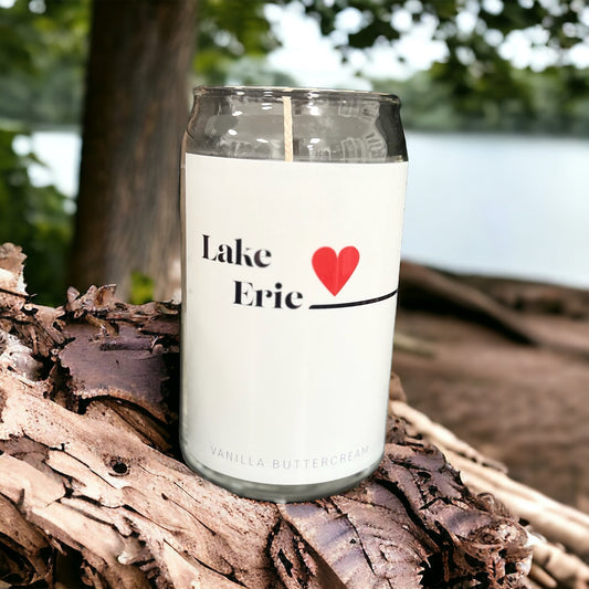 LAKE ERIE - 16 oz Glass Can Candle