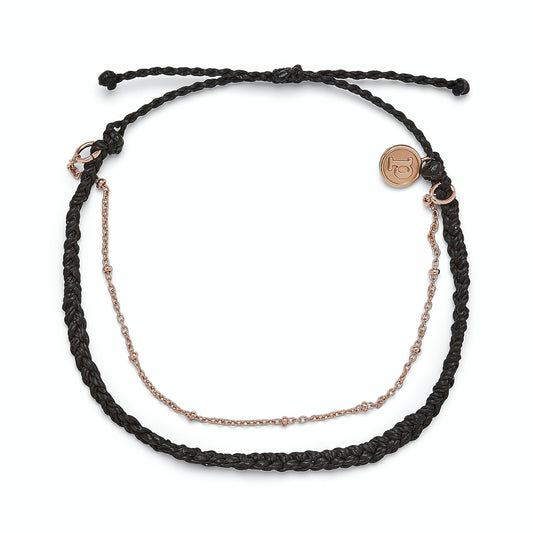 Satellite Rose Gold Chain Anklet