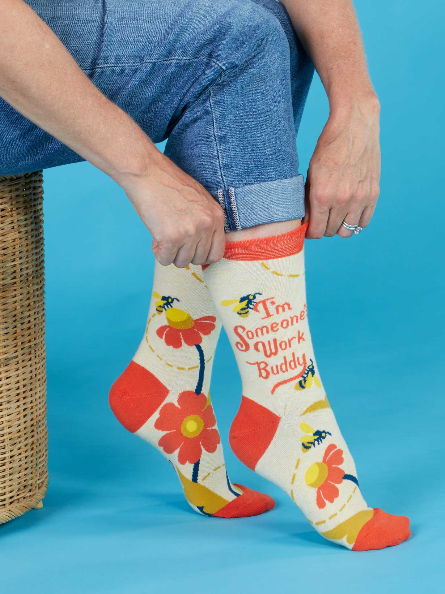 I'm Someone's Work Buddy Crew Socks