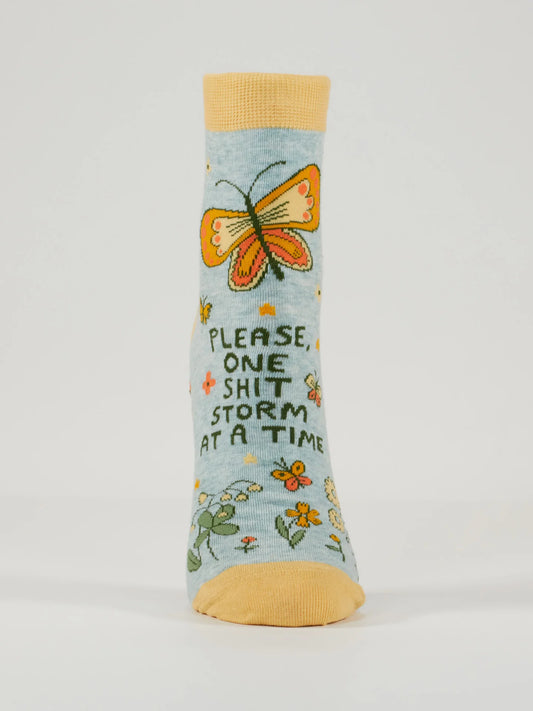 Please One Shit Storm at a Time Ankle Socks