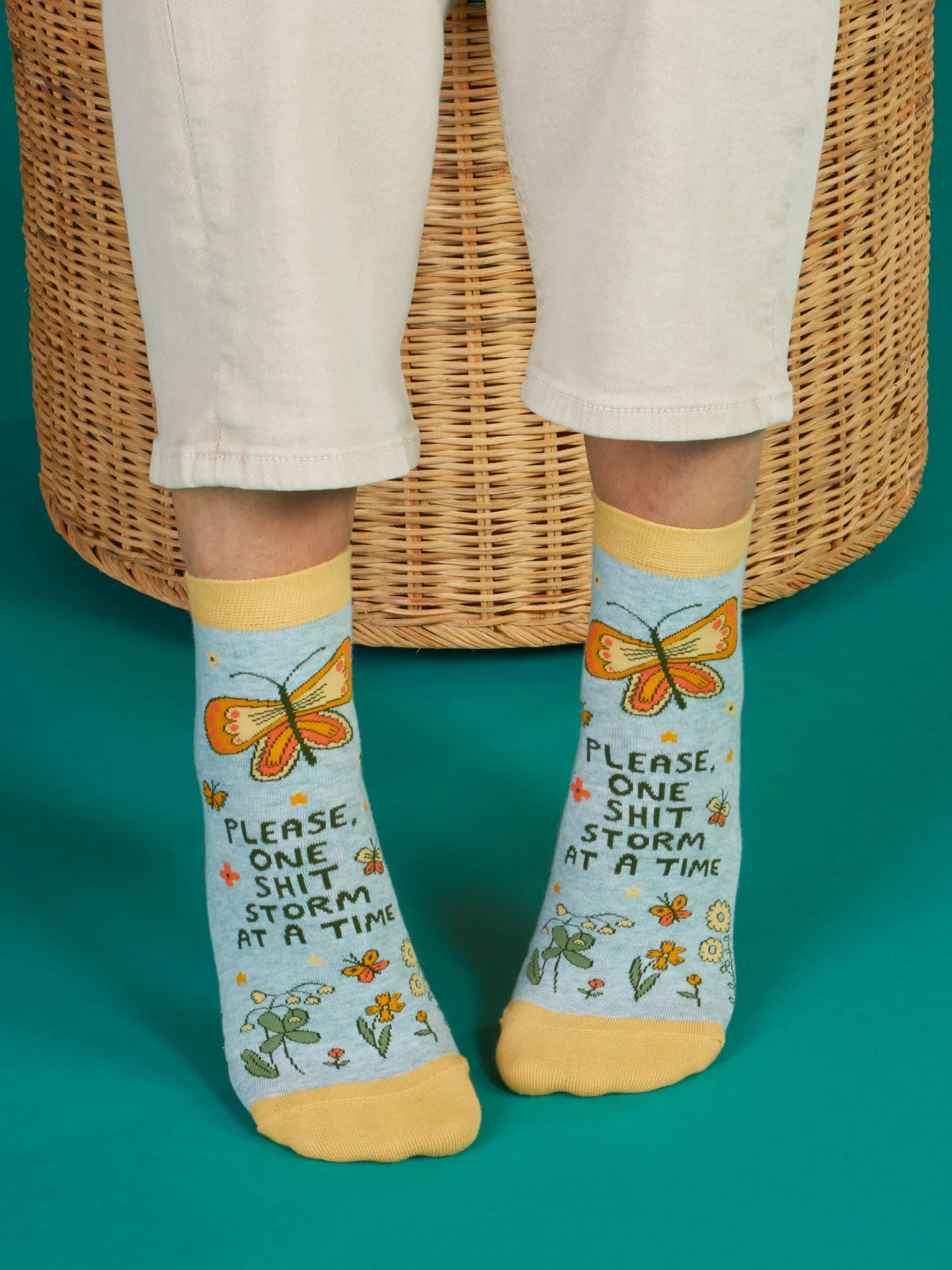 Please One Shit Storm at a Time Ankle Socks