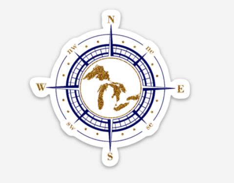 Great Lakes Compass Sticker - Mistakes on the Lake