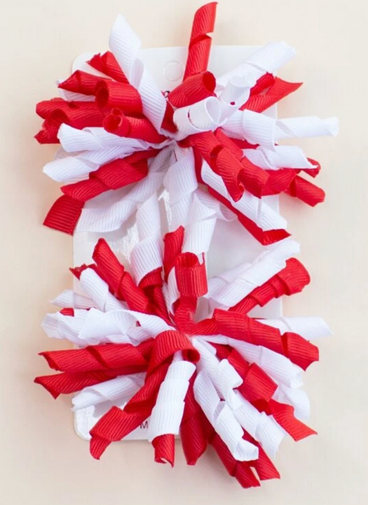 Kid's Red Hair Bows