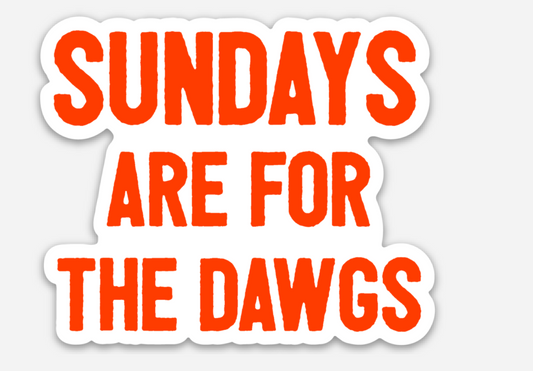 Sundays are for the Dawgs Sticker - Mistakes on the Lake