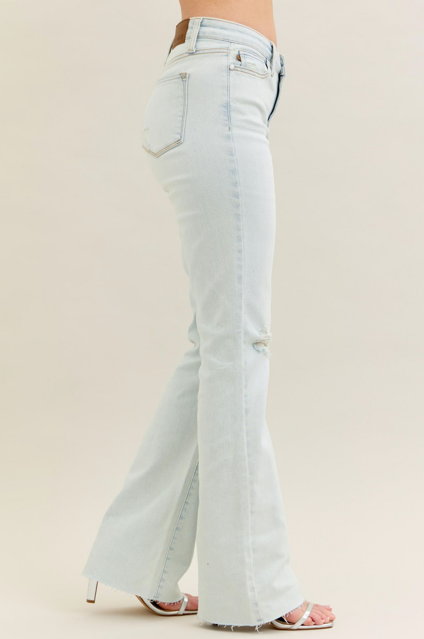 Judy Blue - Mid-Rise Destroyed Bootcut Jeans