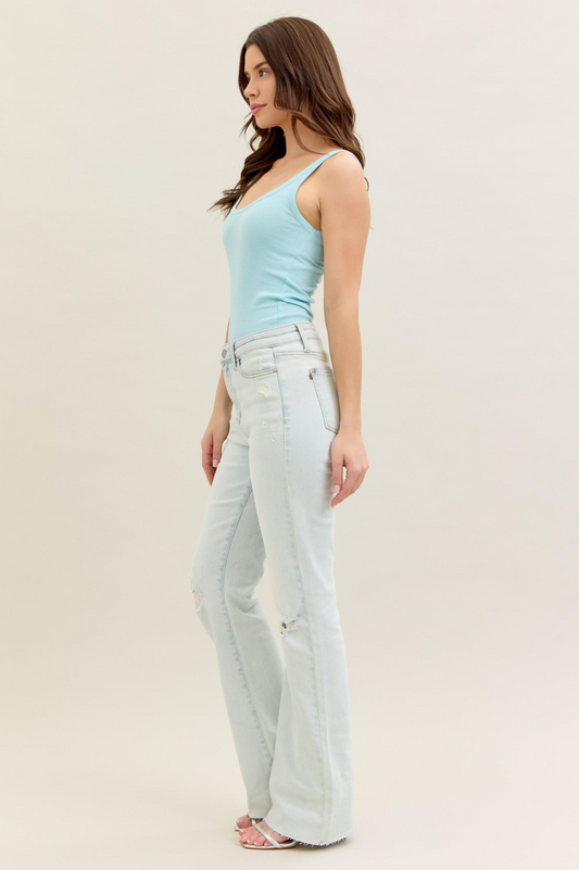 Judy Blue - Mid-Rise Destroyed Bootcut Jeans