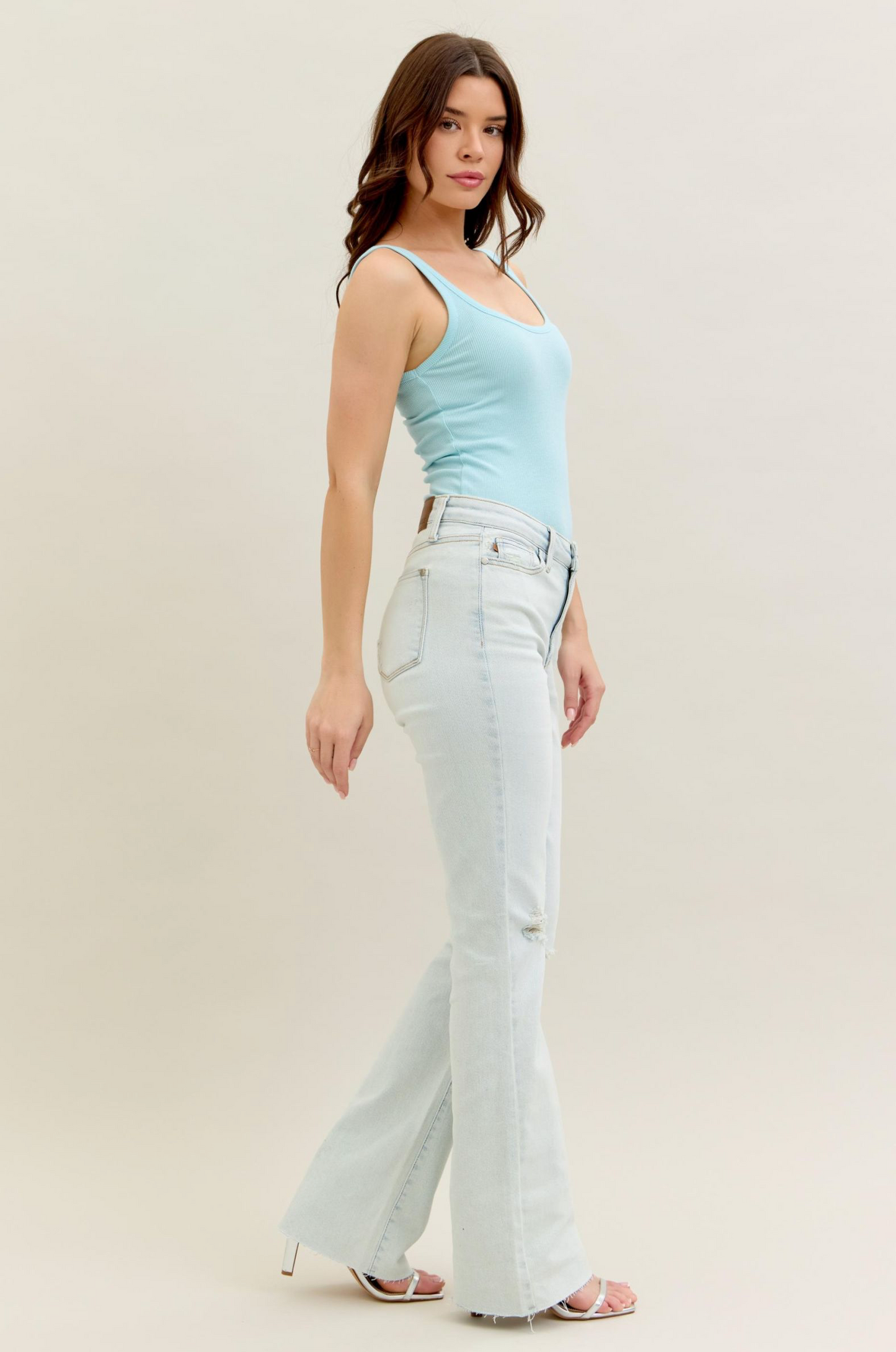 Judy Blue - Mid-Rise Destroyed Bootcut Jeans