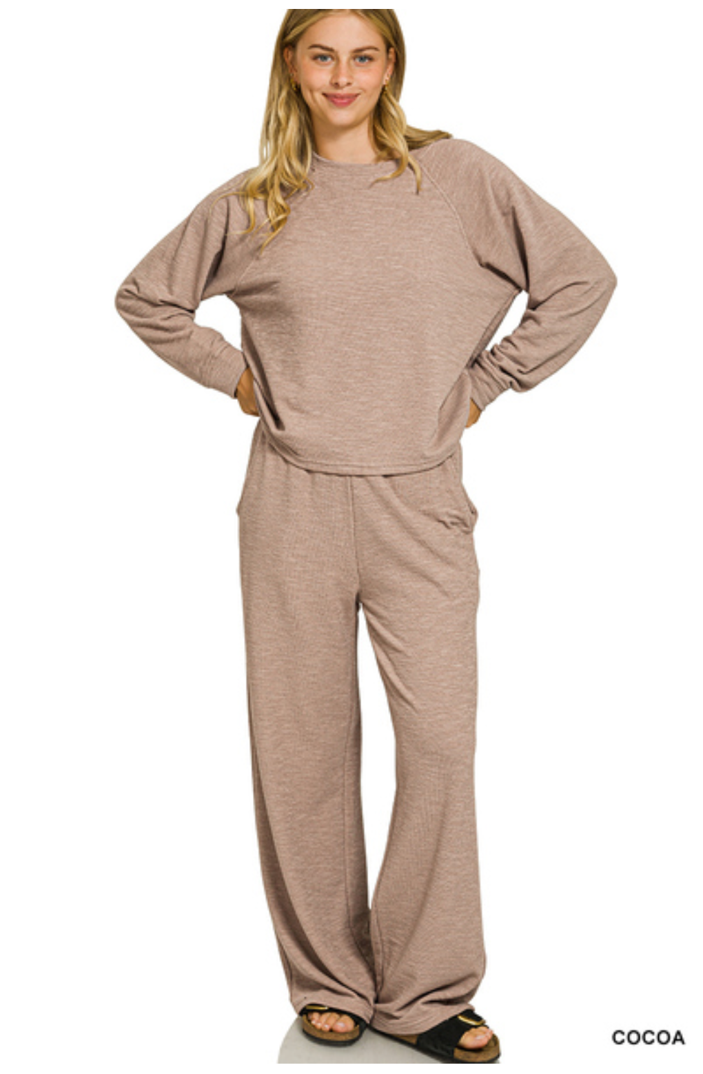 Cocoa Long Sleeve Top + Pants Set