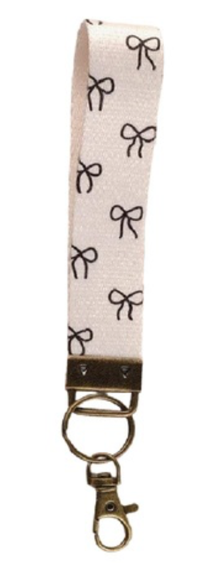 Bow Wristlet Keychain