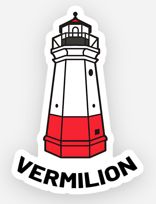 Vermilion Lighthouse Sticker