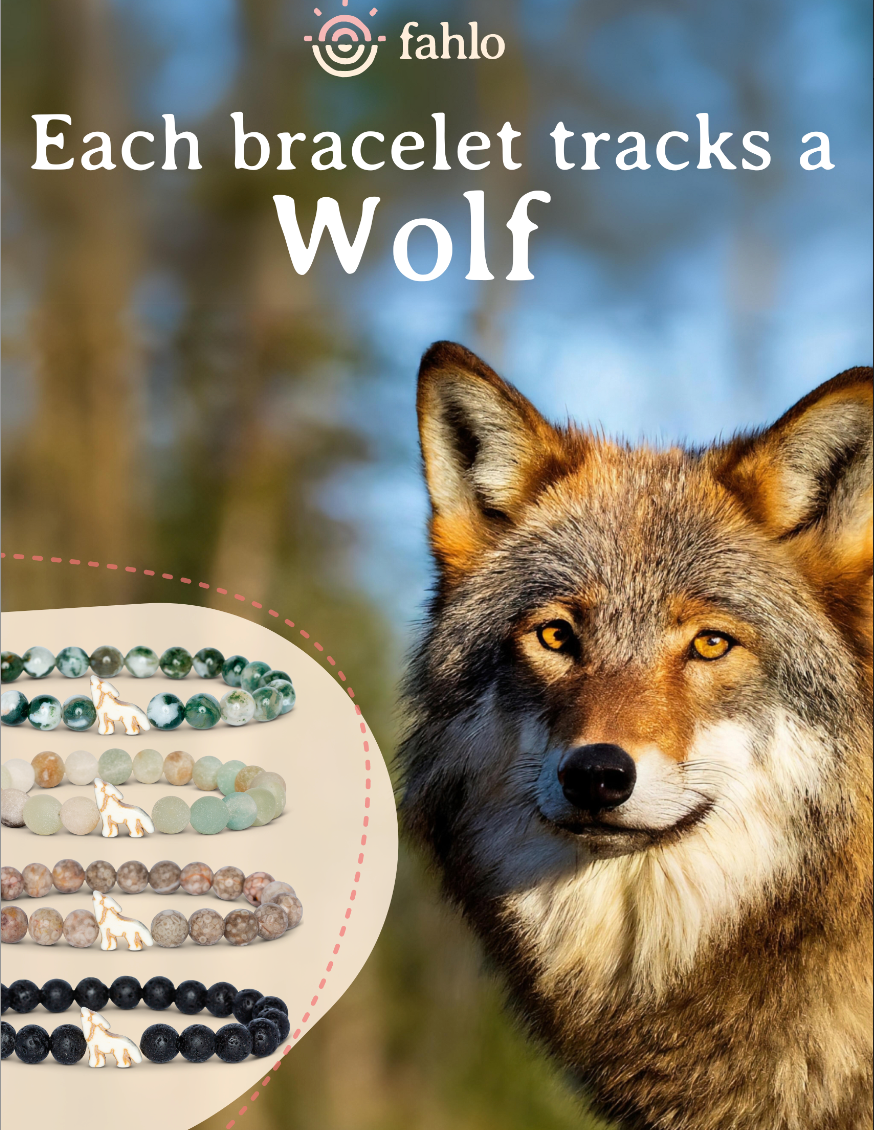 The Scout Wolf Trackable Bracelet