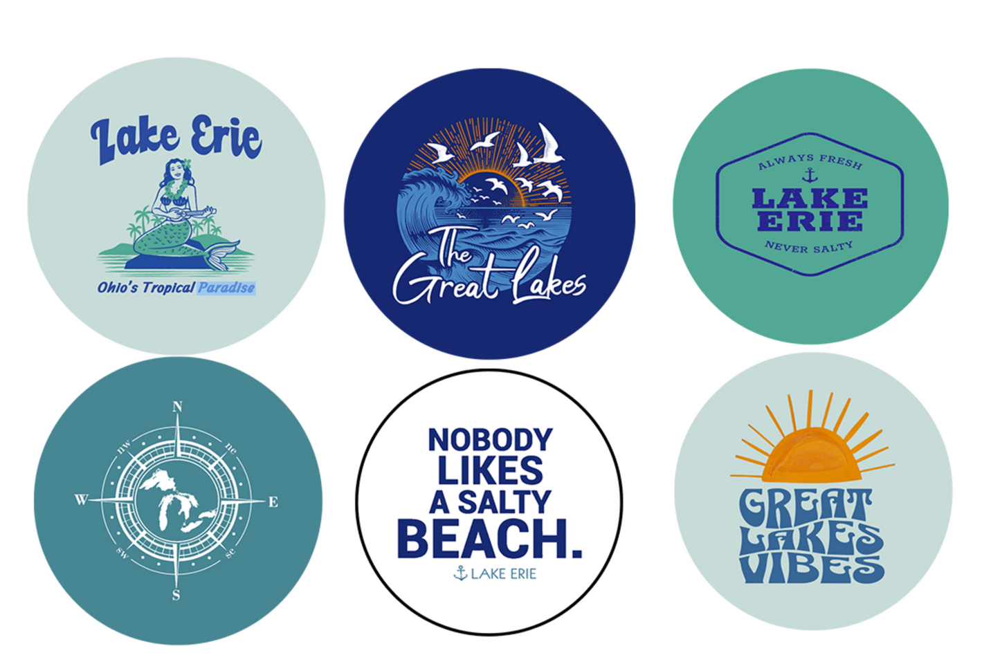 Great Lakes Bottlecap Magnets