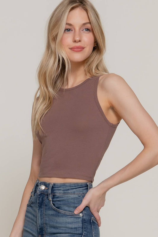 Mocha Crop Top