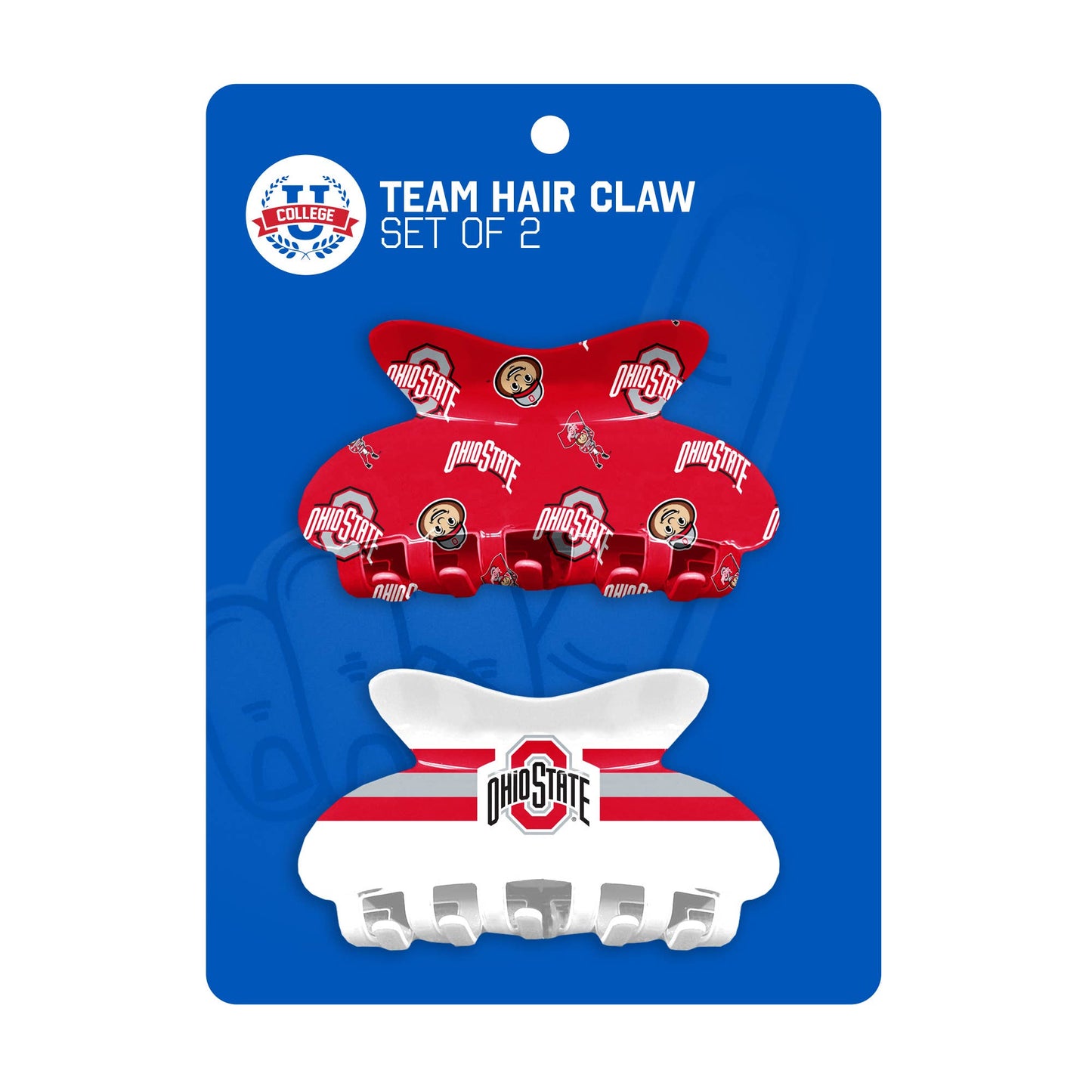 Ohio State Buckeyes Hair Claw Set