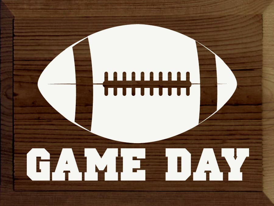 Game Day (Football) Wood Sign