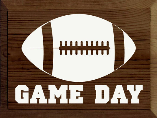 Game Day (Football) Wood Sign