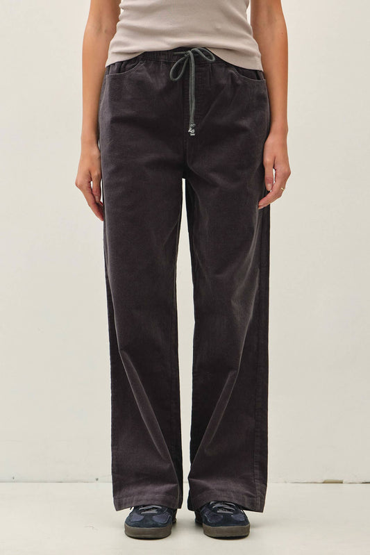 CORDUROY STRAIGHT LEG PANTS