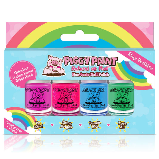 Rainbow Non-Toxic Kids Nail Polish - Set of 4