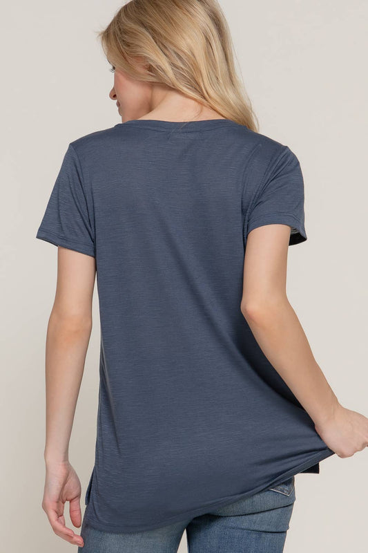 Vintage Navy Pocket Slub Tee