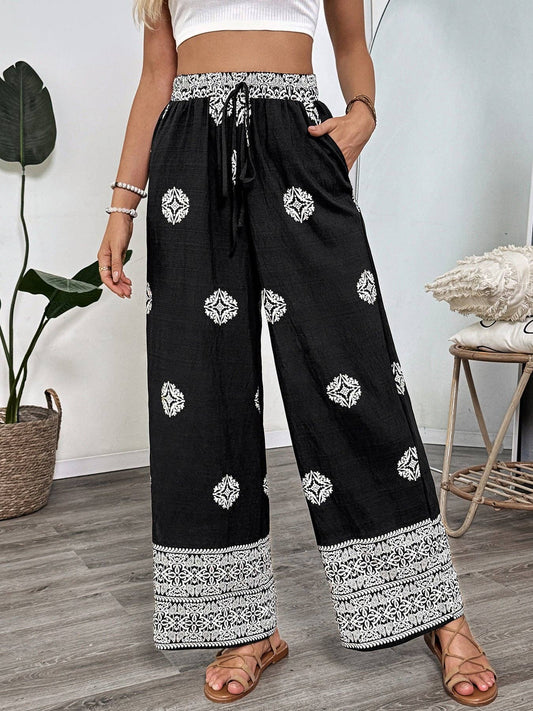 Boho Wide Leg Resort Pants