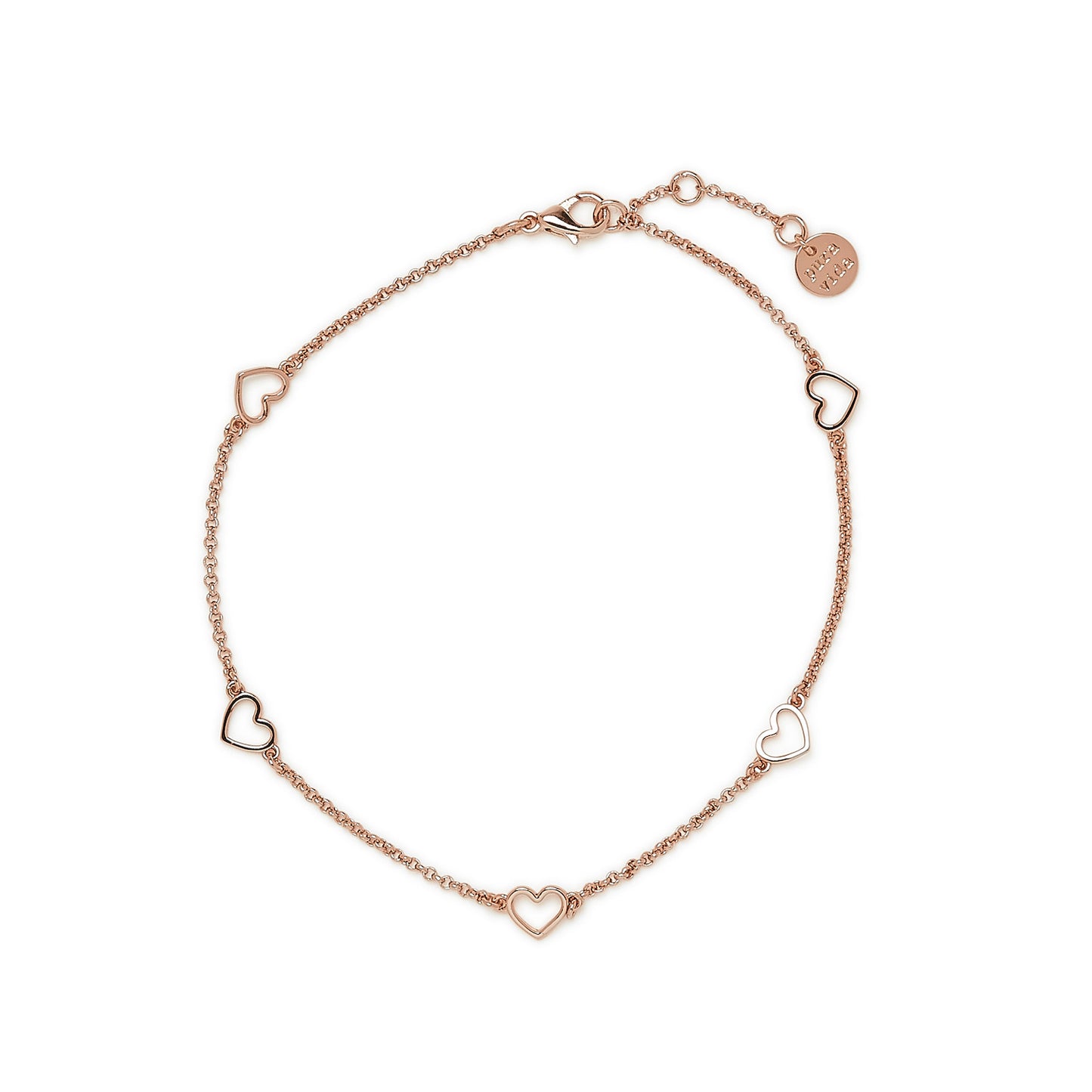 Dainty Hearts Anklet