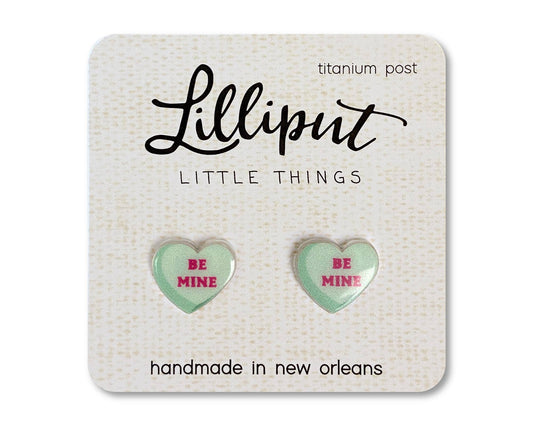 Valentines Day Candy Hearts Earrings