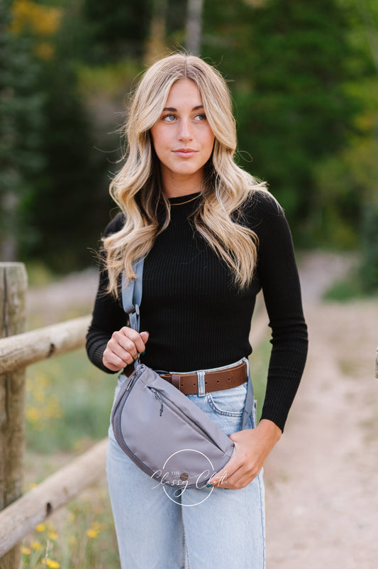 Margot Moon Belt Bag - Grey