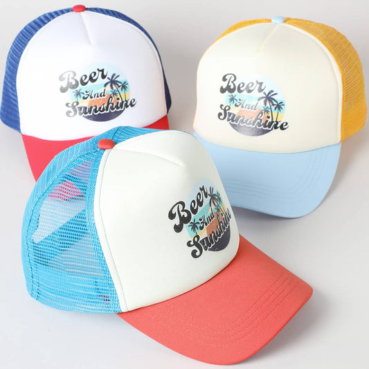 Beer and Sunshine Trucker Hat
