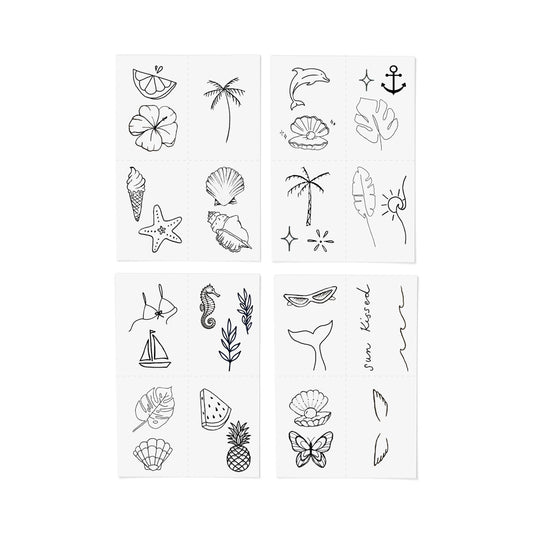 Paradise Temporary Tattoo Pack