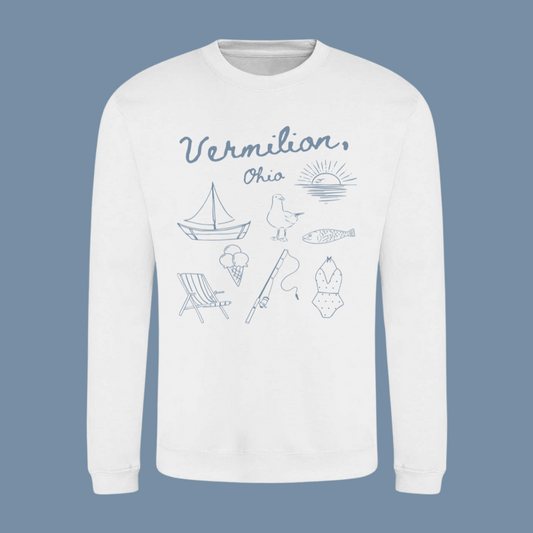 Vermilion Coastal Doodle Crewneck - Childrens