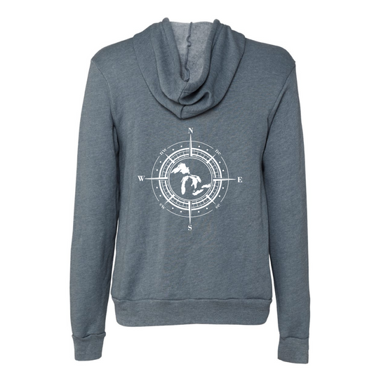 The Great Lakes Compass Full Zip Up Hooded Jacket