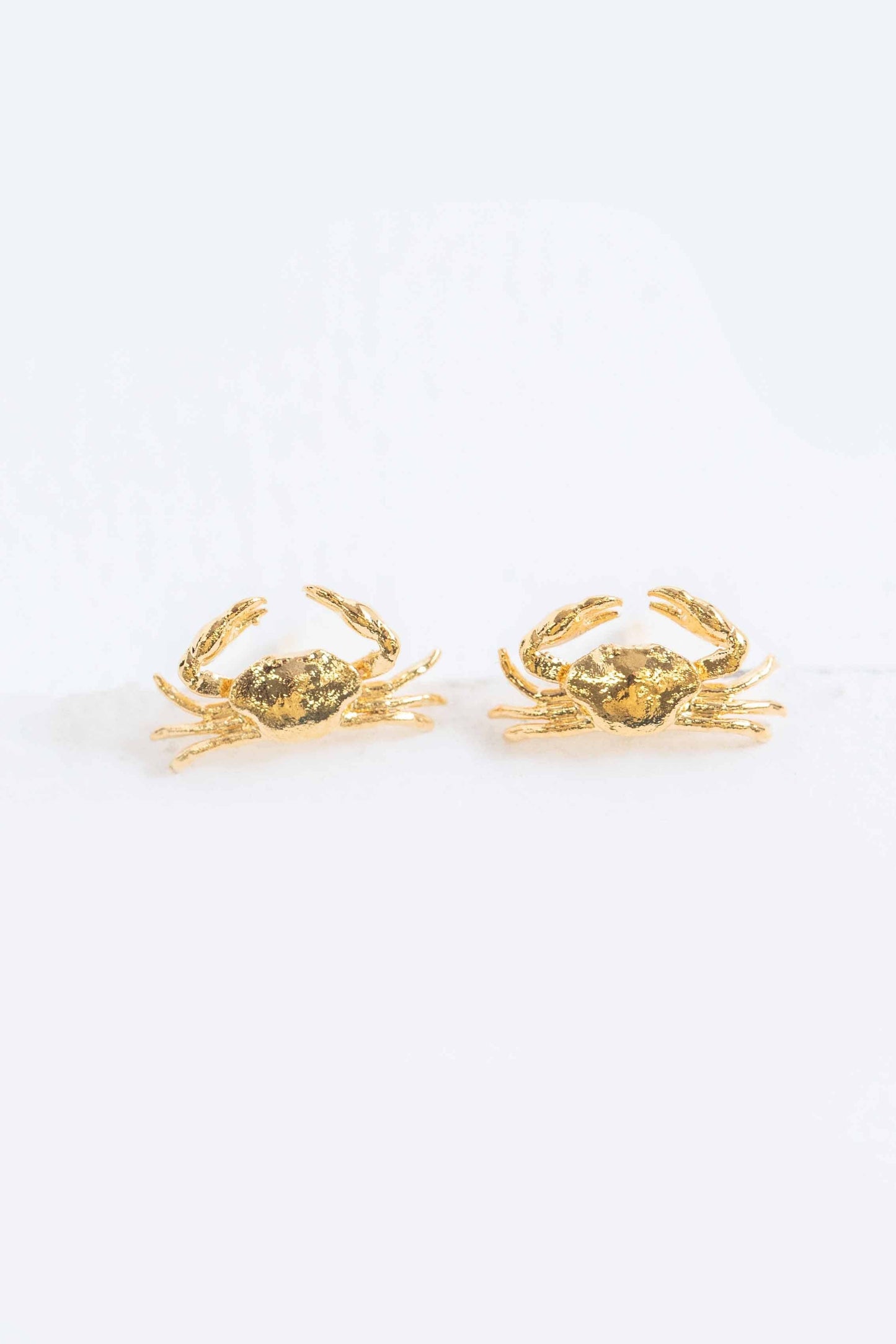 Bay Crab Earrings | Gold
