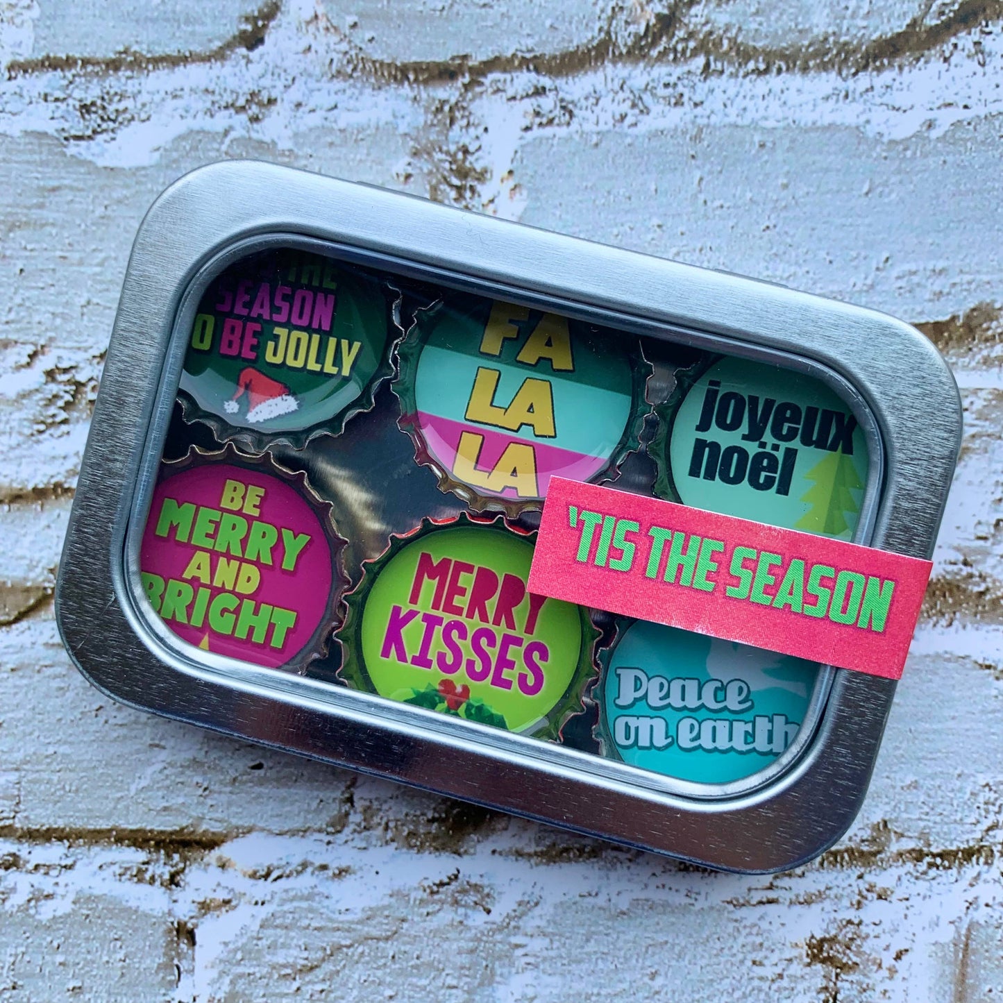 Tis The Season Christmas Magnets