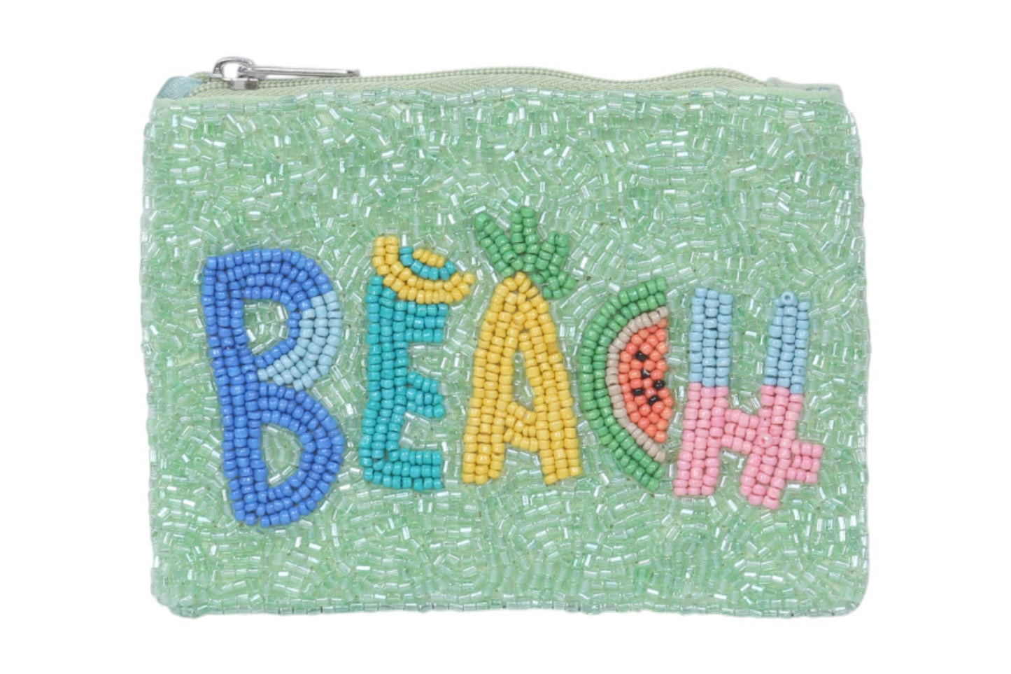 Beach Beaded Coin Purse